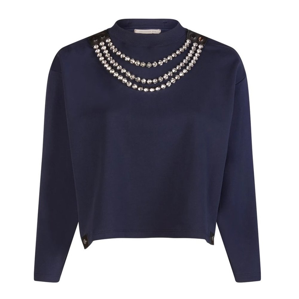 Christopher Kane Cup Chain Cropped Sweatshirt